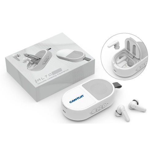 Made To Order - Mini Speaker & Wireless Earbud Combo (Cantor Logo) image thumbnail
