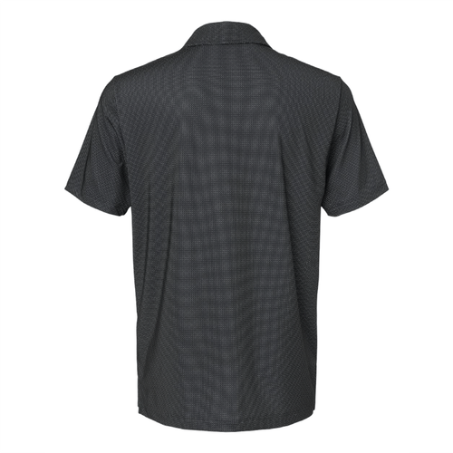 Adidas Men's Diamond Dot Print Polo - BLACK/WHITE/GREY THREE image thumbnail