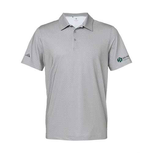 Adidas Men's Diamond Dot Print Polo - GREY THREE/TEAM ROYAL/NAVY image thumbnail