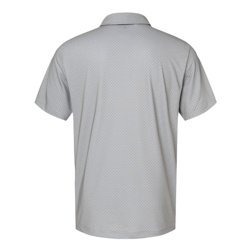 Adidas Men's Diamond Dot Print Polo - GREY THREE/TEAM ROYAL/NAVY image thumbnail