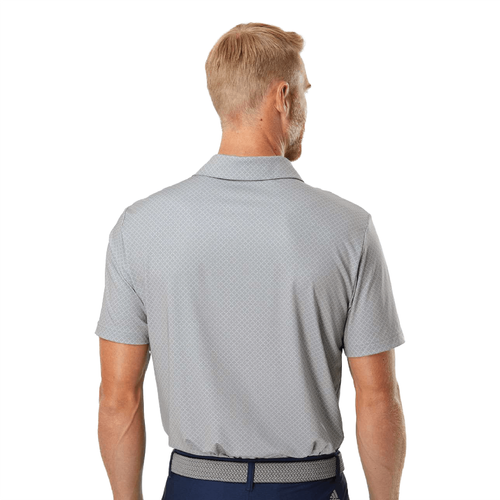 Adidas Men's Diamond Dot Print Polo - GREY THREE/TEAM ROYAL/NAVY image thumbnail