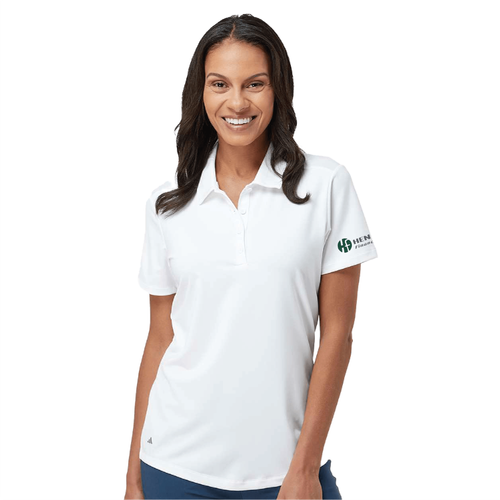 Adidas Women's Ultimate Solid Polo - WHITE image thumbnail