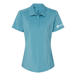 Image of Adidas Women's Ultimate Solid Polo - HAZY BLUE