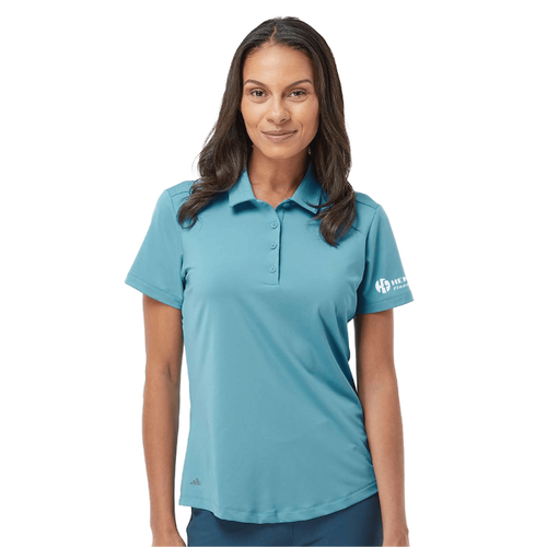 Adidas Women's Ultimate Solid Polo - HAZY BLUE image thumbnail