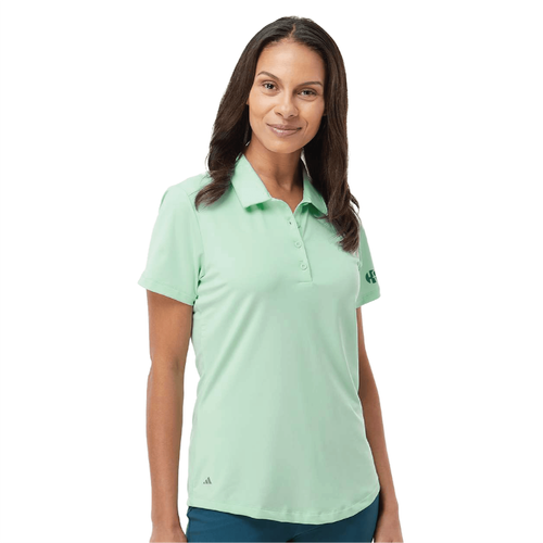 Adidas Women's Ultimate Solid Polo - CLEAR MINT image thumbnail