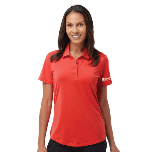 Adidas Women's Ultimate Solid Polo - REAL CORAL image thumbnail