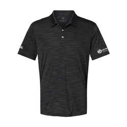 Image of Adidas Men's Melange Polo - BLACK MELANGE