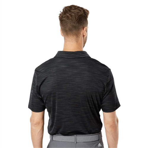 Adidas Men's Melange Polo - BLACK MELANGE image thumbnail