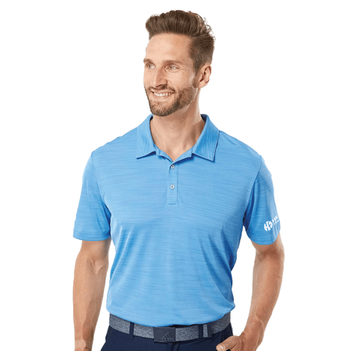 Adidas Men's Melange Polo - LUCKY BLUE image thumbnail