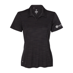Image of Adidas Women's Melange Polo - BLACK