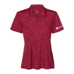 Image of Adidas Women's Melange Polo - COLLEGIATE BURGUNDY