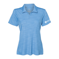 Image of Adidas Women's Melange Polo - LUCKY BLUE