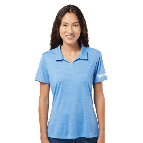 Adidas Women's Melange Polo - LUCKY BLUE image thumbnail