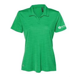 Image of Adidas Women's Melange Polo - TEAM GREEN