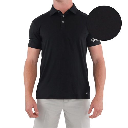 AndersonOrd Men's Gamer Polo - BLACK image thumbnail
