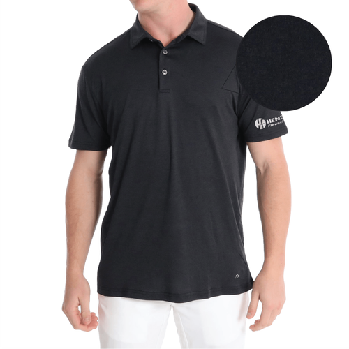 AndersonOrd Men's Gamer Polo - BLACK HEATHER image thumbnail