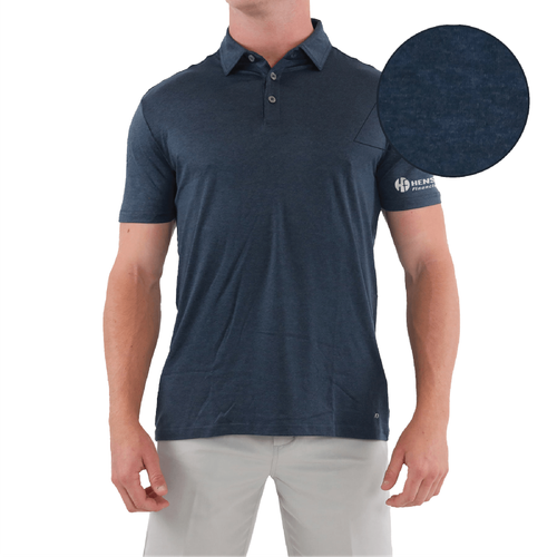 AndersonOrd Men's Gamer Polo - NAVY HEATHER image thumbnail