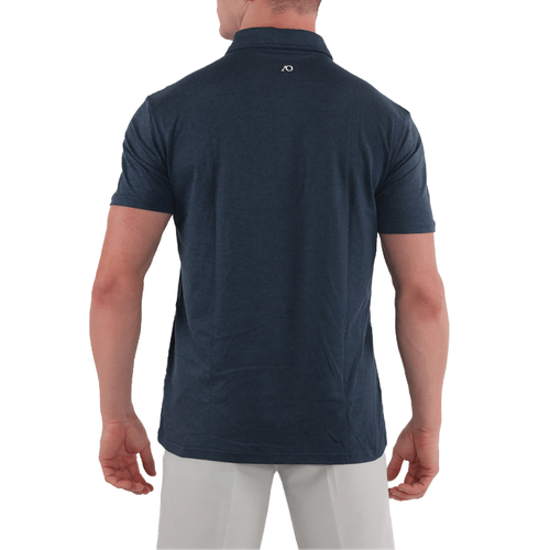 AndersonOrd Men's Gamer Polo - NAVY HEATHER image thumbnail