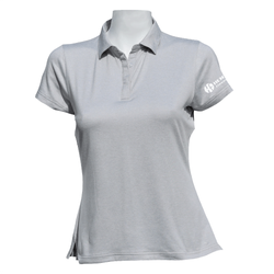 Image of AndersonOrd Women's Gamer Polo - PLATINUM HEATHER