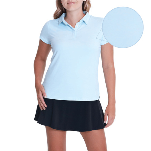 AndersonOrd Women's Gamer Polo - SKY HEATHER image thumbnail