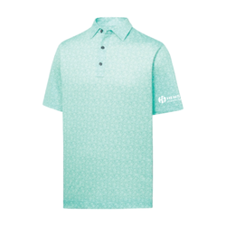 Image of Footjoy Men's Painted Floral Lisle Polo - GREEN