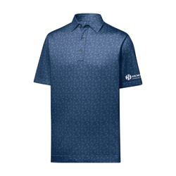 Image of Footjoy Men's Painted Floral Lisle Polo - NAVY