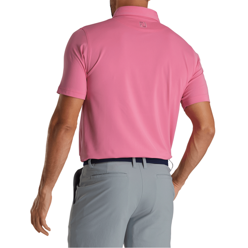 Footjoy Men's Athletic Fit Solid Lisle Polo - FLAMINGO image thumbnail