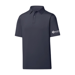 Image of Footjoy Men's Athletic Fit Solid Lisle Polo - NAVY