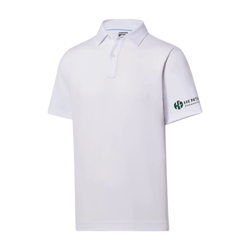 Image of Footjoy Men's Athletic Fit Solid Lisle Polo - WHITE