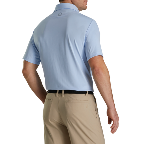 Footjoy Men's Solid Lisle Polo - SKY image thumbnail