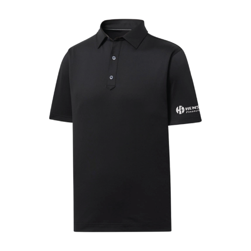 Footjoy Men's Solid Lisle Polo - BLACK image thumbnail