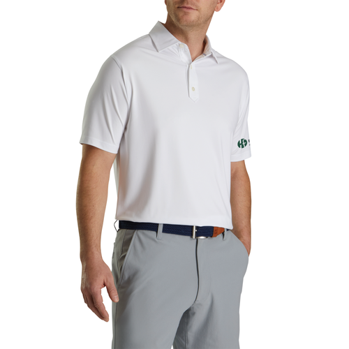 Footjoy Men's Solid Lisle Polo - WHITE image thumbnail