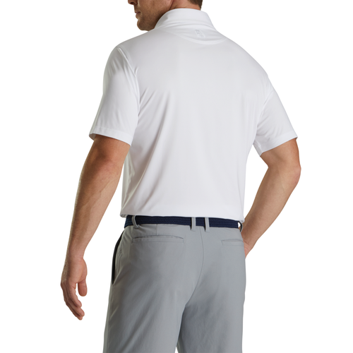 Footjoy Men's Solid Lisle Polo - WHITE image thumbnail