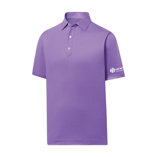 Footjoy Men's Solid Lisle Polo - VIOLET image thumbnail