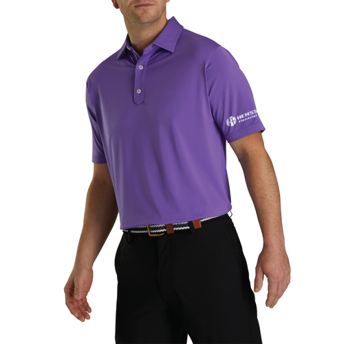 Footjoy Men's Solid Lisle Polo - VIOLET image thumbnail