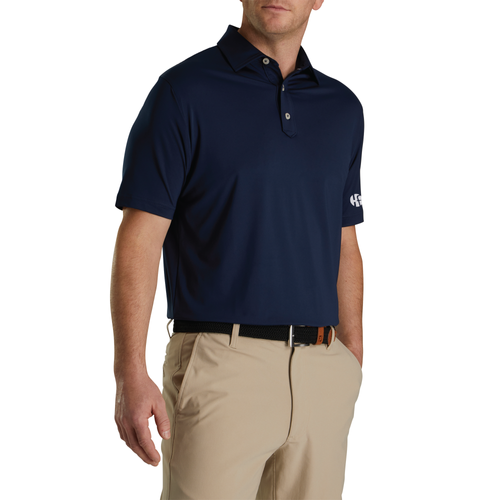 Footjoy Men's Solid Lisle Polo - NAVY image thumbnail