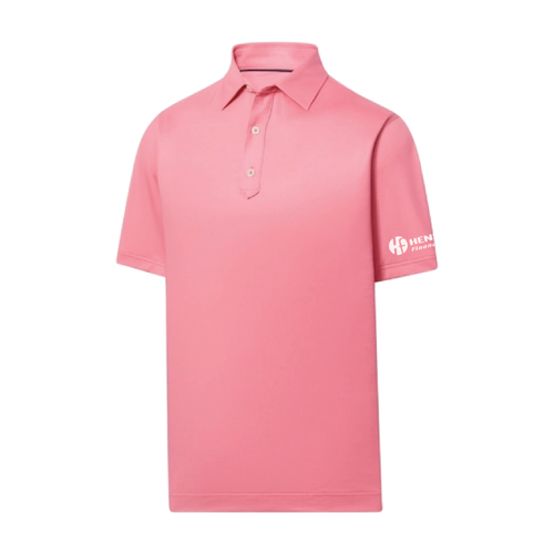Footjoy Men's Solid Lisle Polo - WATERMELON image thumbnail