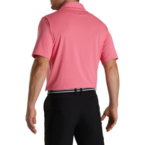 Footjoy Men's Solid Lisle Polo - WATERMELON image thumbnail