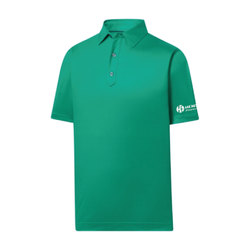 Image of Footjoy Men's Solid Lisle Polo - FOREST GREEN