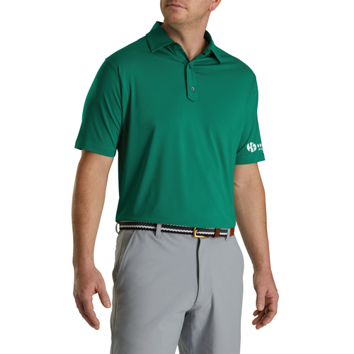 Footjoy Men's Solid Lisle Polo - FOREST GREEN image thumbnail