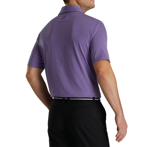Footjoy Men's Solid Lisle Polo - HEATHER VIOLET image thumbnail