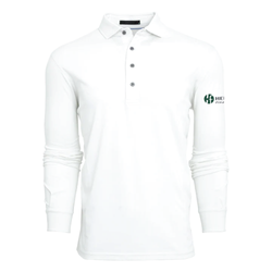 Image of Greyson Men's Omaha Long Sleeve Polo - ARCTIC