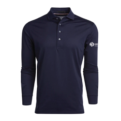 Image of Greyson Men's Omaha Long Sleeve Polo - MALTESE BLUE
