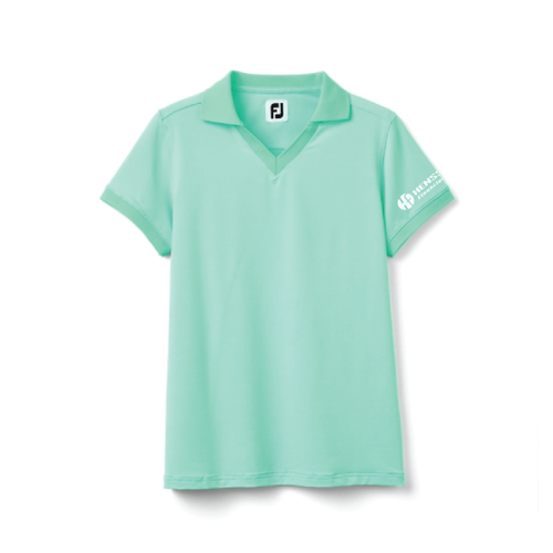 Footjoy Women's End On End Open Collar Polo - SPEARMINT image thumbnail