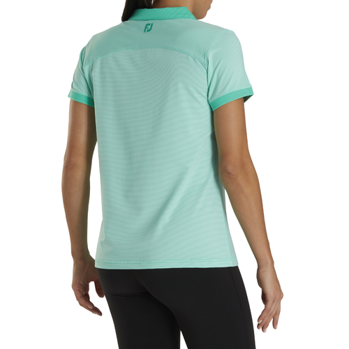 Footjoy Women's End On End Open Collar Polo - SPEARMINT image thumbnail