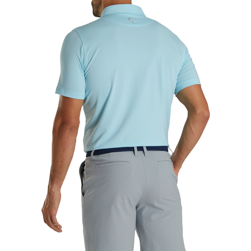 Footjoy Men's Solid Lisle Polo - AQUA image thumbnail