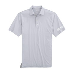 Image of Johnnie-O Men's Birdie Solid Jersey Performance Polo - SEAL