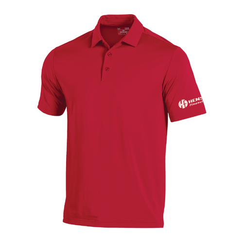 Under Armour Men's T2 Green Polo - RED image thumbnail