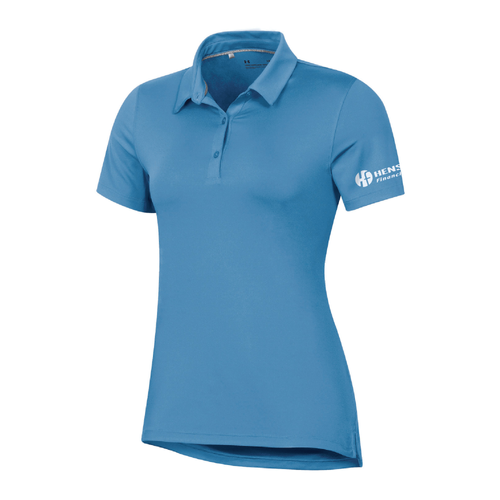 Under Armour Women's T2 Green Polo - CAROLINA BLUE image thumbnail