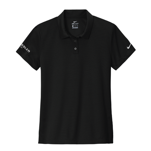Nike Women's Dry Essential Solid Polo - BLACK image thumbnail